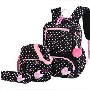 Polka Dots 3pcs Backpack